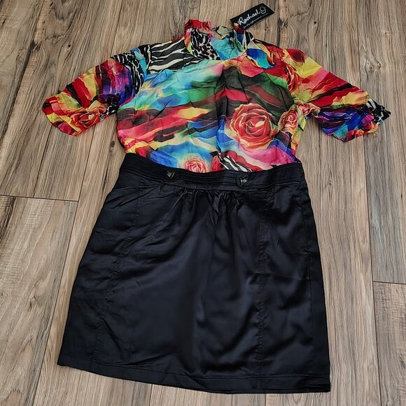 Rachael G. Two-Tone Summer Dress Size L - Picture 12 of 14